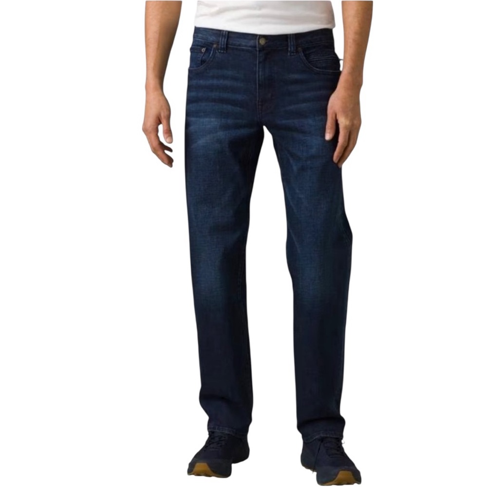 NWT Prana Men's Hillgard Jeans Straight Leg Standard Fit Jeans Chipped Wash